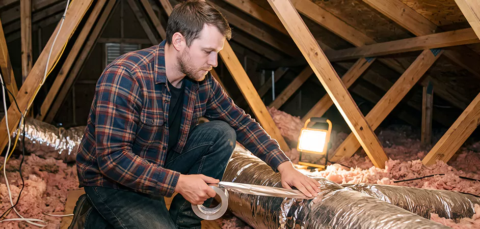 Attic Duct Sealing and Insulation in Abilene